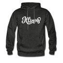 Illinois Hoodie - Hand Lettered Unisex Illinois Hooded Sweatshirt - charcoal gray
