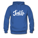 Iowa Hoodie - Hand Lettered Unisex Iowa Hooded Sweatshirt - royal blue
