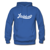 Louisiana Hoodie - Hand Lettered Unisex Louisiana Hooded Sweatshirt - royal blue