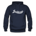 Louisiana Hoodie - Hand Lettered Unisex Louisiana Hooded Sweatshirt - navy