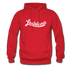 Louisiana Hoodie - Hand Lettered Unisex Louisiana Hooded Sweatshirt - red