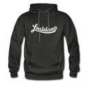 Louisiana Hoodie - Hand Lettered Unisex Louisiana Hooded Sweatshirt - charcoal gray