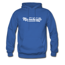 Massachusetts Hoodie - Hand Lettered Unisex Massachusetts Hooded Sweatshirt - royal blue
