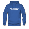 Massachusetts Hoodie - Hand Lettered Unisex Massachusetts Hooded Sweatshirt - royal blue