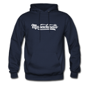 Massachusetts Hoodie - Hand Lettered Unisex Massachusetts Hooded Sweatshirt - navy