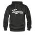 Kansas Hoodie - Hand Lettered Unisex Kansas Hooded Sweatshirt - charcoal gray