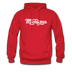 Michigan Hoodie - Hand Lettered Unisex Michigan Hooded Sweatshirt - red