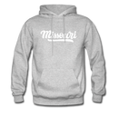 Missouri Hoodie - Hand Lettered Unisex Missouri Hooded Sweatshirt - heather gray