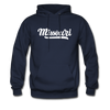 Missouri Hoodie - Hand Lettered Unisex Missouri Hooded Sweatshirt - navy