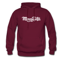 Minnesota Hoodie - Hand Lettered Unisex Minnesota Hooded Sweatshirt - burgundy
