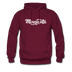 Minnesota Hoodie - Hand Lettered Unisex Minnesota Hooded Sweatshirt - burgundy