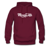 Minnesota Hoodie - Hand Lettered Unisex Minnesota Hooded Sweatshirt - burgundy