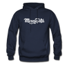 Minnesota Hoodie - Hand Lettered Unisex Minnesota Hooded Sweatshirt - navy