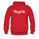 Minnesota Hoodie - Hand Lettered Unisex Minnesota Hooded Sweatshirt - red