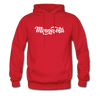 Minnesota Hoodie - Hand Lettered Unisex Minnesota Hooded Sweatshirt - red