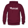 Mississippi Hoodie - Hand Lettered Unisex Mississippi Hooded Sweatshirt - burgundy