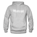 Mississippi Hoodie - Hand Lettered Unisex Mississippi Hooded Sweatshirt - heather gray