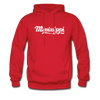 Mississippi Hoodie - Hand Lettered Unisex Mississippi Hooded Sweatshirt - red