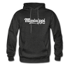 Mississippi Hoodie - Hand Lettered Unisex Mississippi Hooded Sweatshirt - charcoal gray