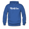 Montana Hoodie - Hand Lettered Unisex Montana Hooded Sweatshirt - royal blue