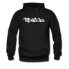 Montana Hoodie - Hand Lettered Unisex Montana Hooded Sweatshirt - black