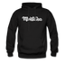 Montana Hoodie - Hand Lettered Unisex Montana Hooded Sweatshirt - black