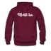 Montana Hoodie - Hand Lettered Unisex Montana Hooded Sweatshirt - burgundy