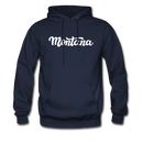 Montana Hoodie - Hand Lettered Unisex Montana Hooded Sweatshirt - navy