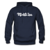 Montana Hoodie - Hand Lettered Unisex Montana Hooded Sweatshirt - navy