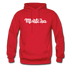 Montana Hoodie - Hand Lettered Unisex Montana Hooded Sweatshirt - red