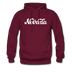 Nevada Hoodie - Hand Lettered Unisex Nevada Hooded Sweatshirt - burgundy