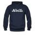 Nevada Hoodie - Hand Lettered Unisex Nevada Hooded Sweatshirt - navy
