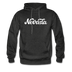 Nevada Hoodie - Hand Lettered Unisex Nevada Hooded Sweatshirt - charcoal gray