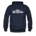 New Hampshire Hoodie - Hand Lettered Unisex New Hampshire Hooded Sweatshirt - navy