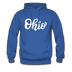 Ohio Hoodie - Hand Lettered Unisex Ohio Hooded Sweatshirt - royal blue