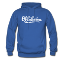 Oklahoma Hoodie - Hand Lettered Unisex Oklahoma Hooded Sweatshirt - royal blue