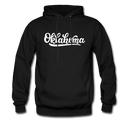 Oklahoma Hoodie - Hand Lettered Unisex Oklahoma Hooded Sweatshirt - black
