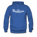 Pennsylvania Hoodie - Hand Lettered Unisex Pennsylvania Hooded Sweatshirt - royal blue