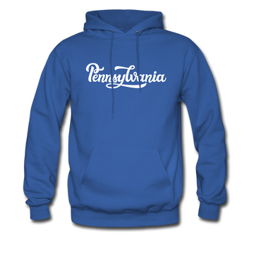 Pennsylvania Hoodie - Hand Lettered Unisex Pennsylvania Hooded Sweatshirt - royal blue