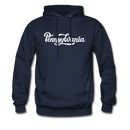 Pennsylvania Hoodie - Hand Lettered Unisex Pennsylvania Hooded Sweatshirt - navy