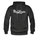 Pennsylvania Hoodie - Hand Lettered Unisex Pennsylvania Hooded Sweatshirt - charcoal gray