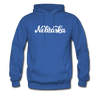 Nebraska Hoodie - Hand Lettered Unisex Nebraska Hooded Sweatshirt - royal blue