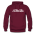 Nebraska Hoodie - Hand Lettered Unisex Nebraska Hooded Sweatshirt - burgundy