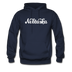 Nebraska Hoodie - Hand Lettered Unisex Nebraska Hooded Sweatshirt - navy