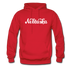 Nebraska Hoodie - Hand Lettered Unisex Nebraska Hooded Sweatshirt - red