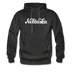 Nebraska Hoodie - Hand Lettered Unisex Nebraska Hooded Sweatshirt - charcoal gray
