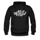 New Mexico Hoodie - Hand Lettered Unisex New Mexico Hooded Sweatshirt - black