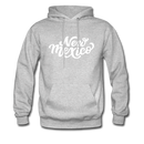 New Mexico Hoodie - Hand Lettered Unisex New Mexico Hooded Sweatshirt - heather gray