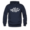 New Mexico Hoodie - Hand Lettered Unisex New Mexico Hooded Sweatshirt - navy