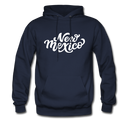New Mexico Hoodie - Hand Lettered Unisex New Mexico Hooded Sweatshirt - navy